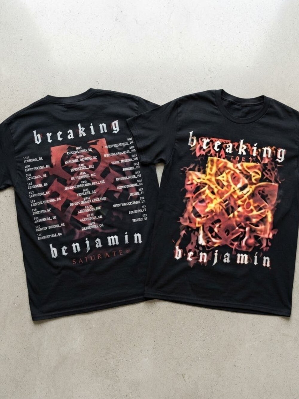 Breaking Benjamin Camden NJ September 2 2026 Tour Black T-Shirt S-4XL
